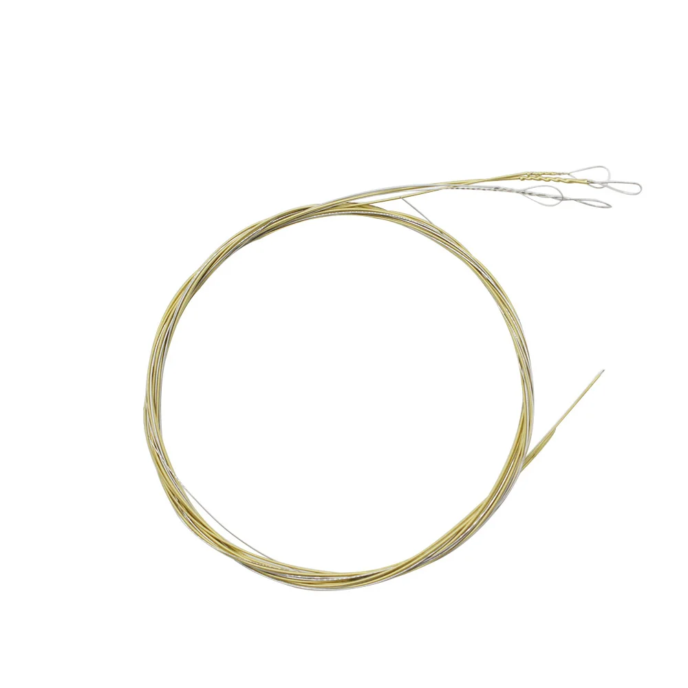 Juego de cuerdas Banjo de 4 piezas, piezas de repuesto de cuerda enrollada de aleación de cobre recubierto de acero inoxidable, accesorios para