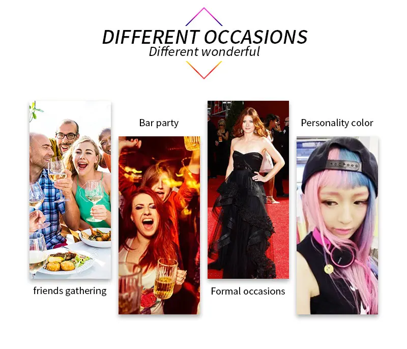 Temporäre Haarfarbe Spray Einmalige Haarfärbung Instant Friseursalon Multi Color Haarfärbemittel Make-up Kreide Waschbar DIY Party Styling – Detail 3