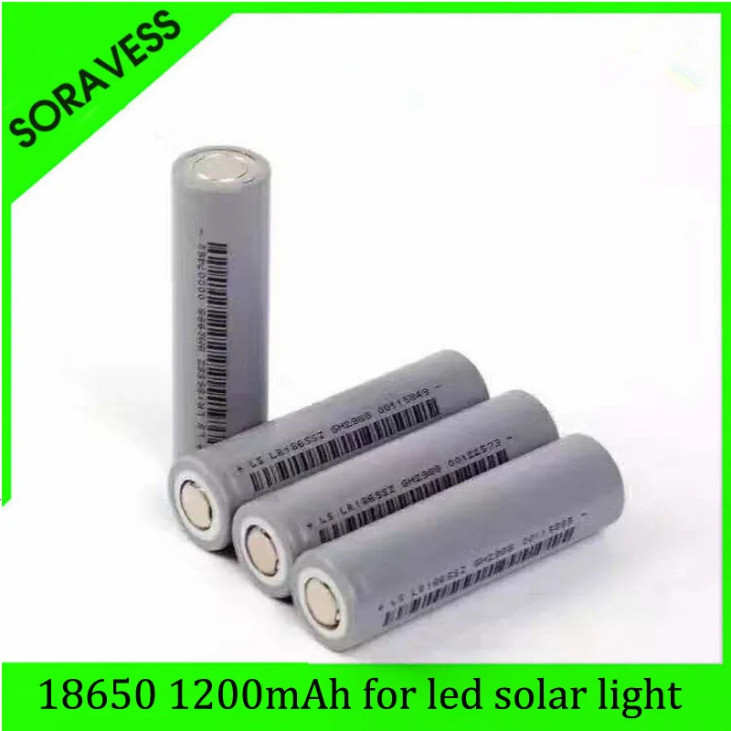 SORAVESS 1-10PCS 18650 Battery NCR18650B 3.7V 1200 mah 18650 Lithium Rechargeable Battery Flashlight batteries