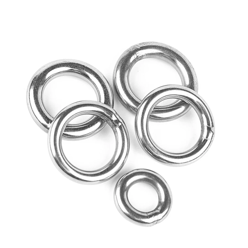 304 Stainless Steel Circle Ring Solid Welded O-circle Rust Ring Iron Ring Pet Pull Ring Fishing Net Pull Ring Hang Steel Ring