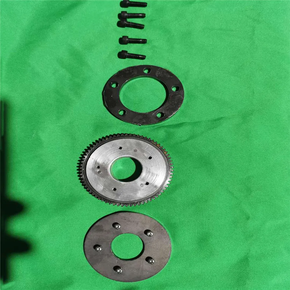 Double Bearing Rotation Gear Plate Slewing Gear Support for 1/18 HUINA 580 RC Excavator Modification Parts Accessories