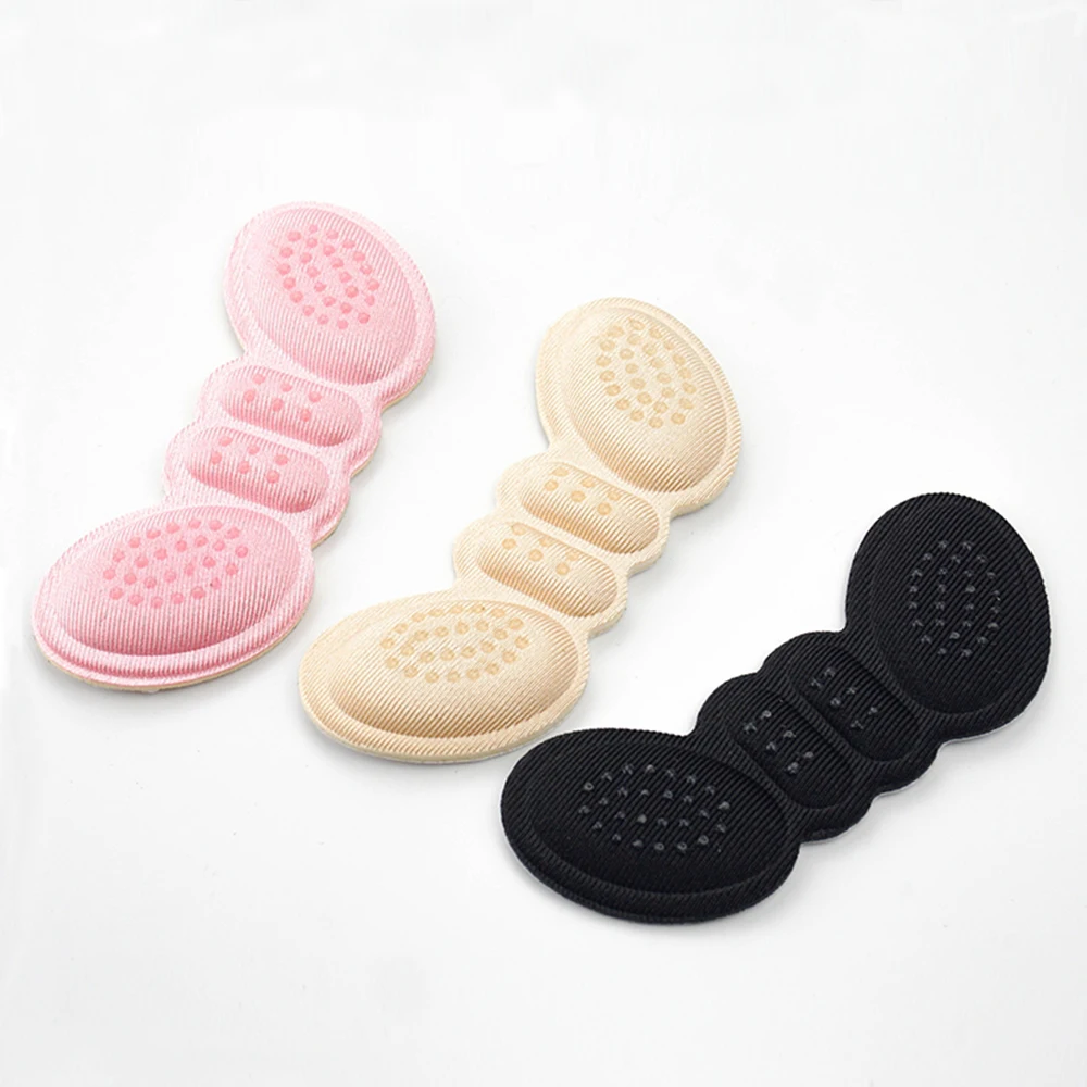 High Heel Insoles Butterfly Adjust Size Heel Liner Grips Protector Sticker Heel Pad Foot Care Anti Keep Abreast Heel Pads New