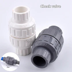 1pc ID 25/32mm pcv zawór zwrotny nawadnianie ogrodu Fish Tank akwarium Tube podlewanie Adapter armatura fajka wodna złącze