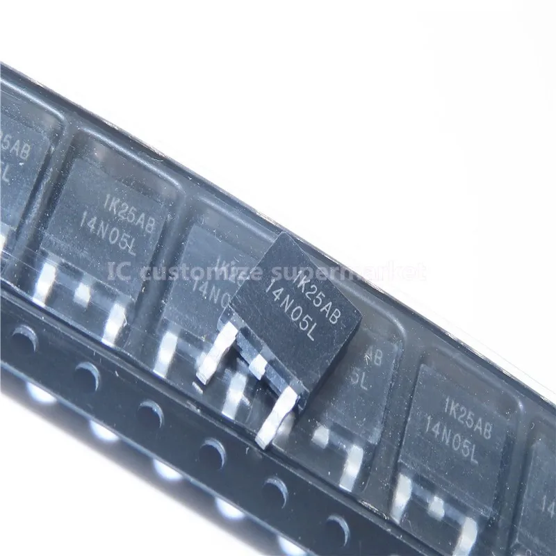 10ピース/ロットnwe 14N05LにRFD14N05L 252 50V-14A smdトランジスタ