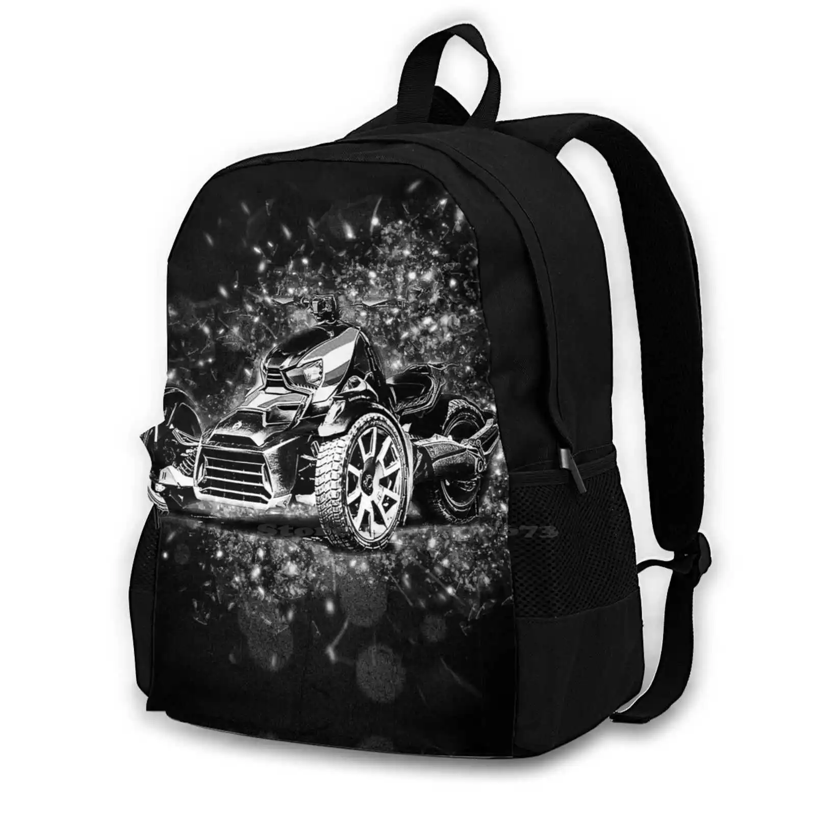 Ryker-Can-Am-Backpack For Student School Laptop Travel Bag Ryker Can Am Canam Rotax Mototrcycle Three Wheel 3 Wheel