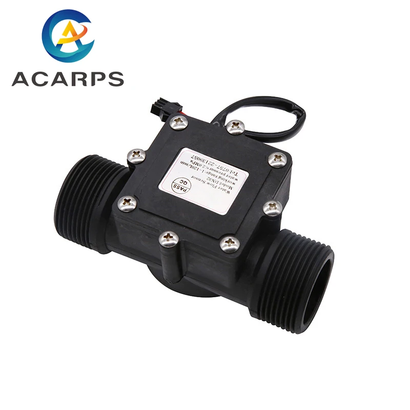 

1-1/4" DC 5-18V Water Flow Sensor Flowmeter Hall Flow Sensor Water Control Liquid Flow 2-120L/min 2.0MPa Sensor Switch