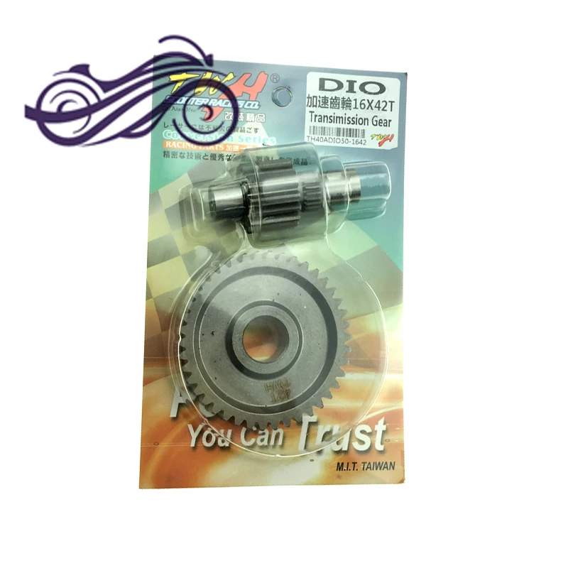 TWH Racing Transmission Gear Set 17x41T 15x42T 16x42T for Honda DIO50 DIO ZX 50 AF18 AF25 AF28 AF34 AF35 Scooter