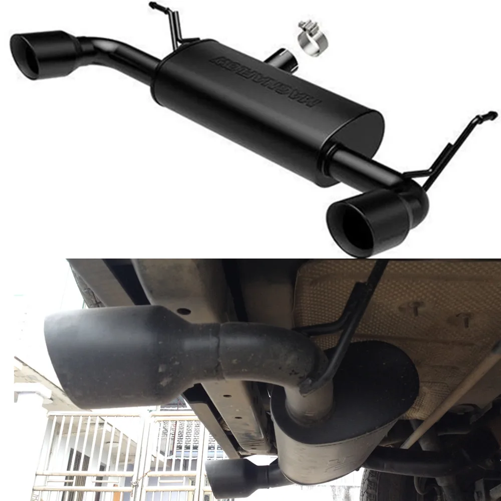 1 set Stainless Steel Black steel Exhaust  for Jeep Wrangler JK 2007-2017 J151