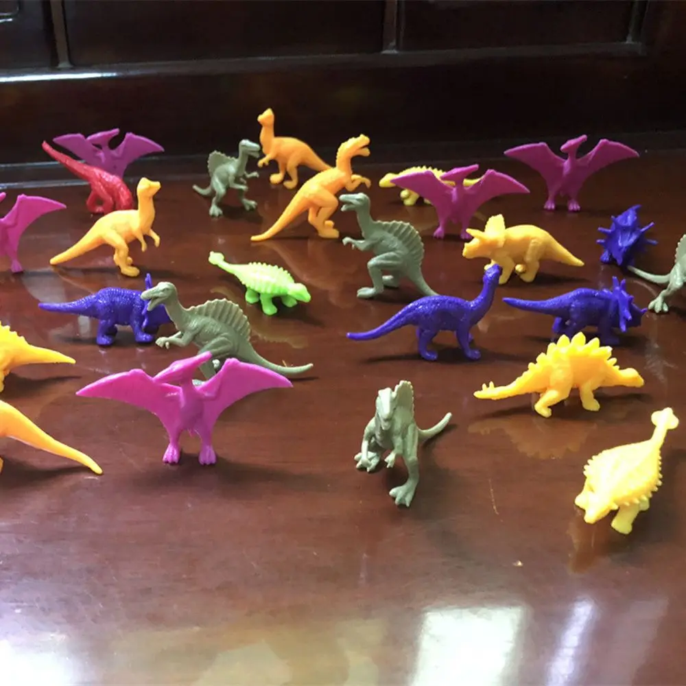 20 Pcs/set Mini Animals Dinosaur Simulation Toy Solid Dinosaur Model Action Figures Classic Ancient Collection For Boys Gift