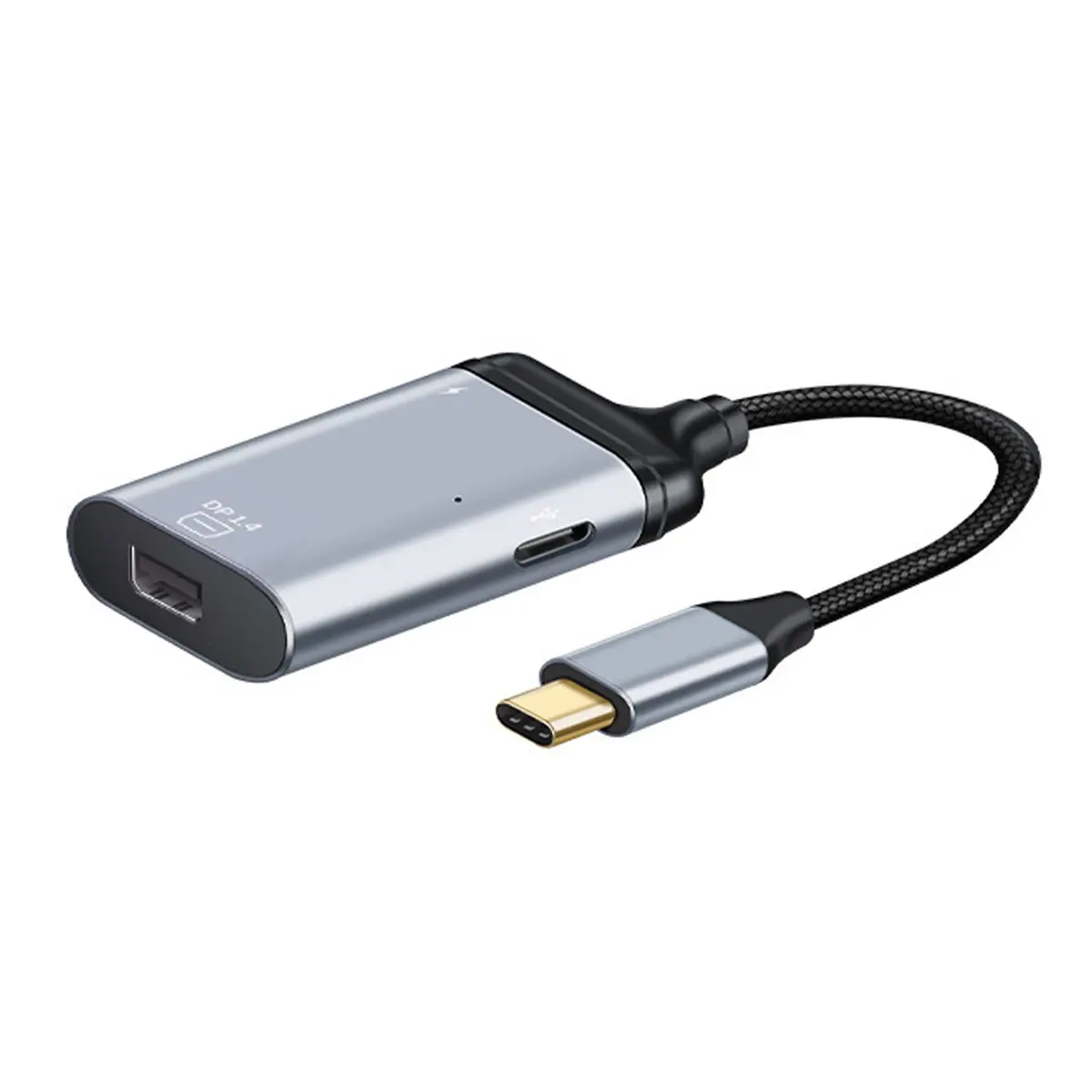 

qywo USB3.1 USB-C Type C to Mini DP Displayport Monitor Converter Adapter 4K 2K 60hz with Female PD Power Port