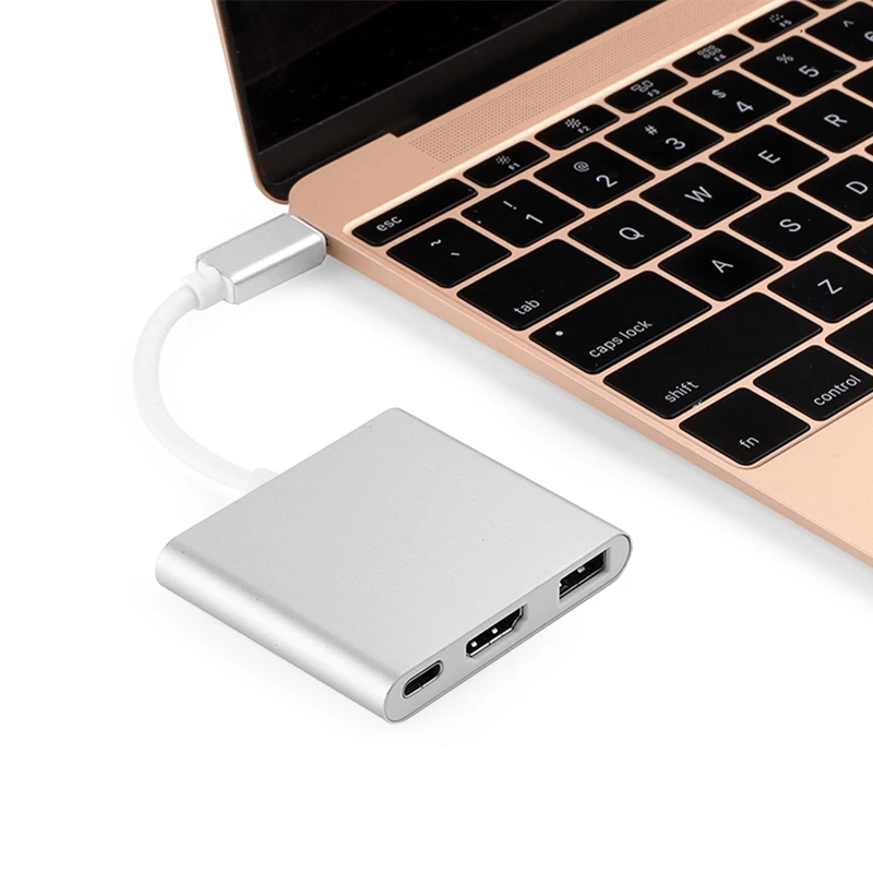 USB-C Extender Hub Thunderbolt 3 Adapter USB typ C Hub na HDMI kompatybilny 4K USB-C Dock PD ładowanie dla MacBook Pro/Air 2020