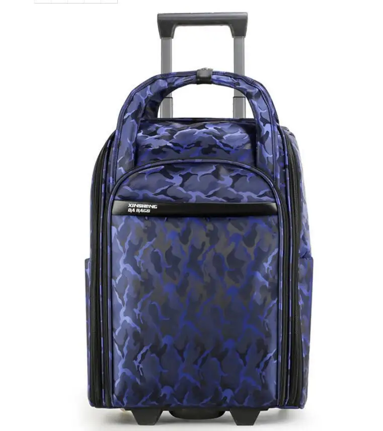 Women travel luggage bag with wheels Wheeled bag for travel trolley bag Oxford large capacity 20 InchTravel Rolling Suitcase Bag
