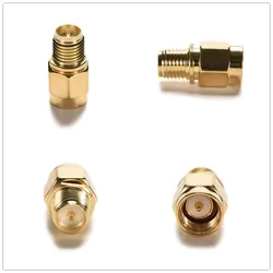 Adapter convertor Straight goldplated 1Pcs SMA Male Plug to RP-SMA Female Jack RF Coax