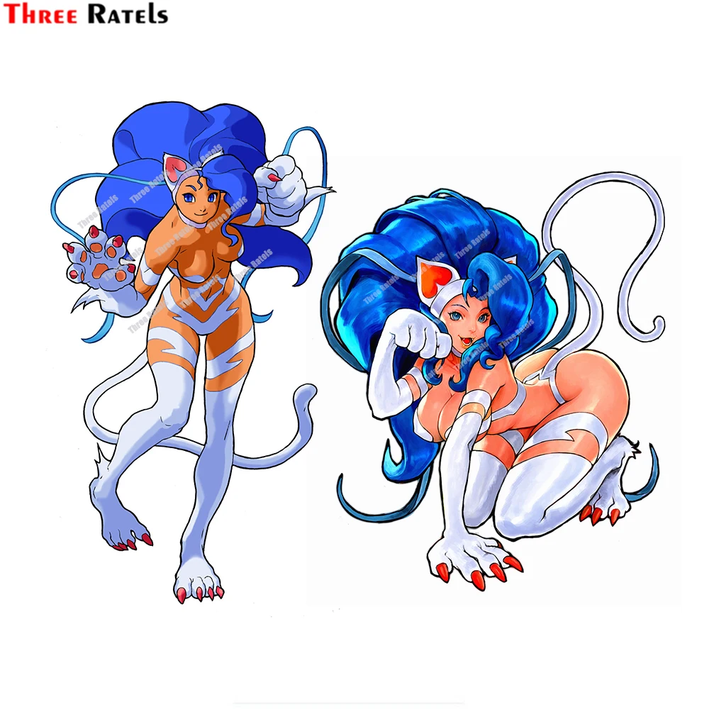 Three Ratels D291 Felicia Of Darkstalkers Stickers And Decals For Laptop Luggage Skateboard Decoration Vinyl Material Waterproof