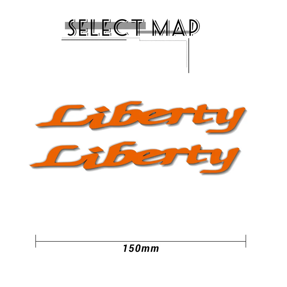 New motorcycle bicycle fuel tank sticker wheel helmet MOTO waterproof reflective logo for piaggio liberty 50 125 150 200