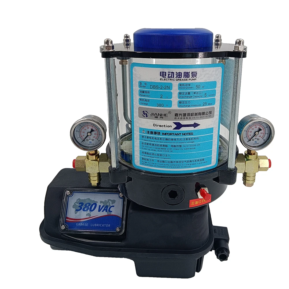 

DBS Series Grease Pump 4 L 2 Outlet 380 V Electric Grease Lubrication Pump Oil Pump Is Used For Centralized Lubrication System