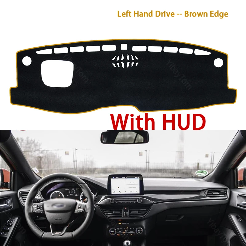 For Ford Focus 4 2019 2020 MK4 Right and Left Hand Drive Car Dashboard Covers Mat Shade Cushion Pad Carpets Accessories