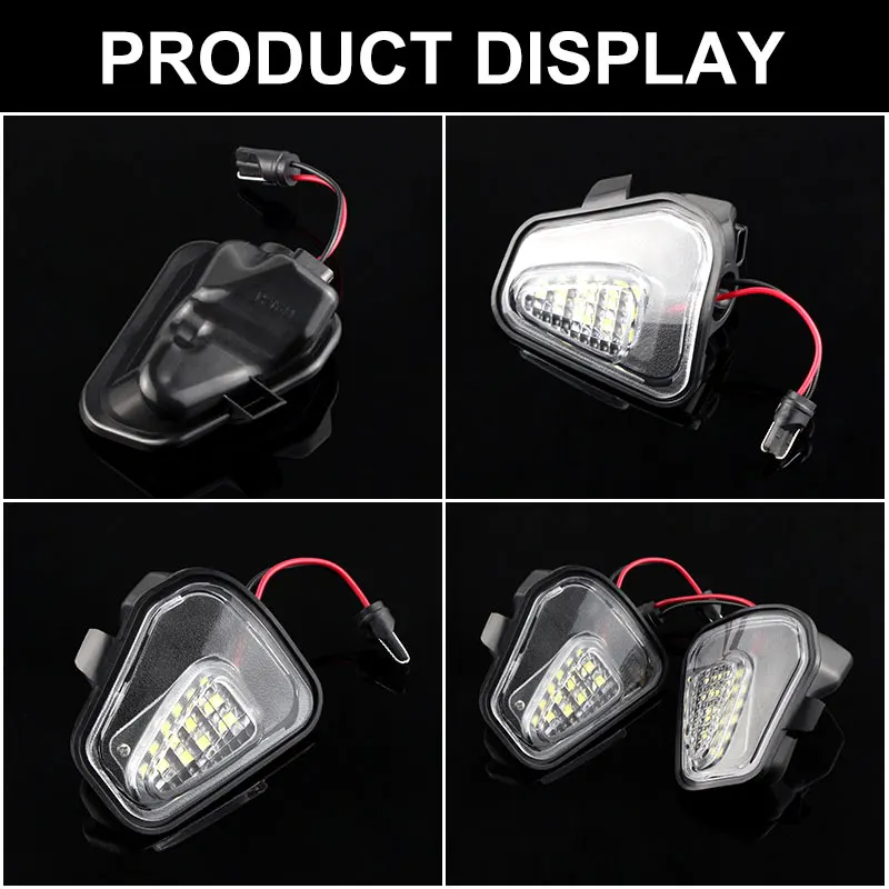 2Pcs Canbus Side Mirror Puddle Lights For Volkswagen VW Passat B7 EOS CC Scirocco Jetta Welcome Lamp Mirror Light For Passat CC