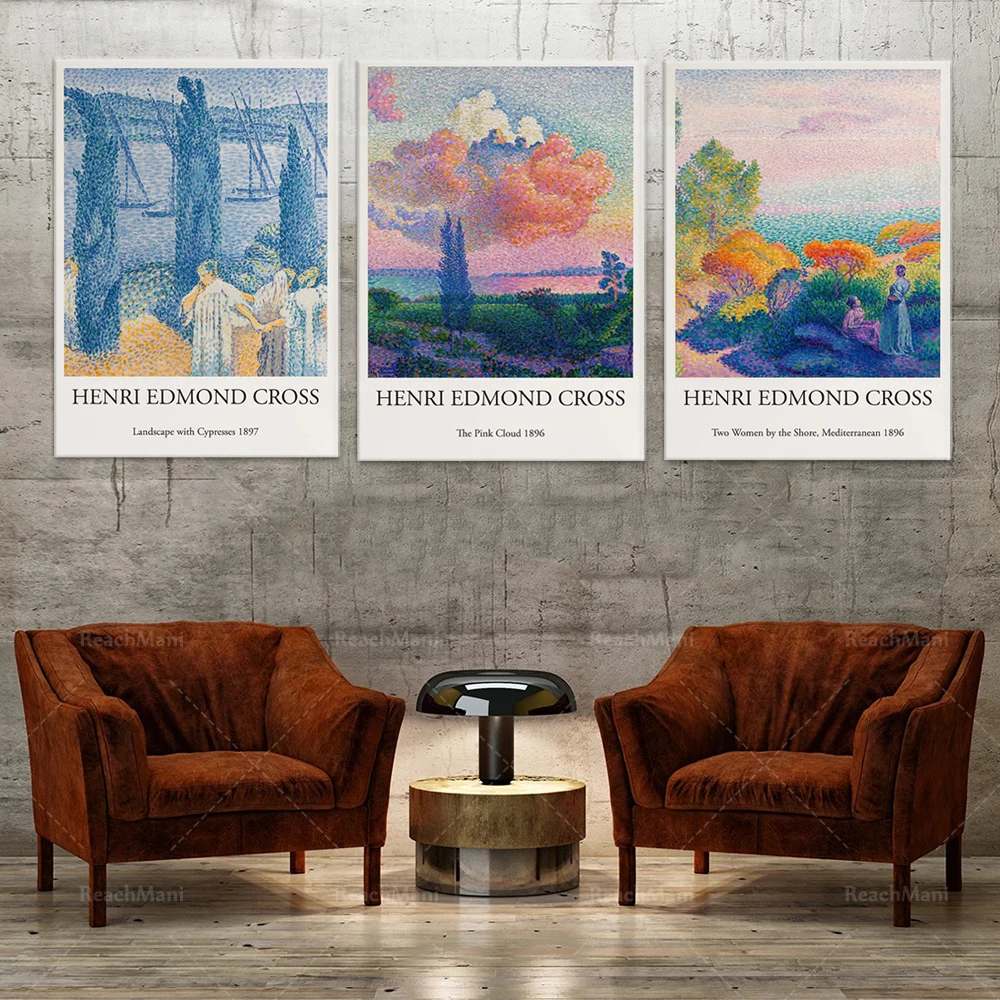 Henry Edmond Cross Prints, Gallery Wall Prints, Museum Exhibition Posters, Edmond Cross Posters, Retro Posters, Modern Wall Art