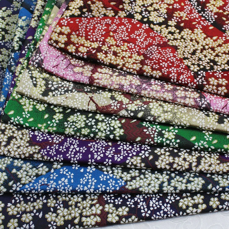 Jacquard Brocade fabric Japanese and Korean Style Cheongsam Baby Clothes Kimono Mongolian Robe Decoration Handmade Fabrics
