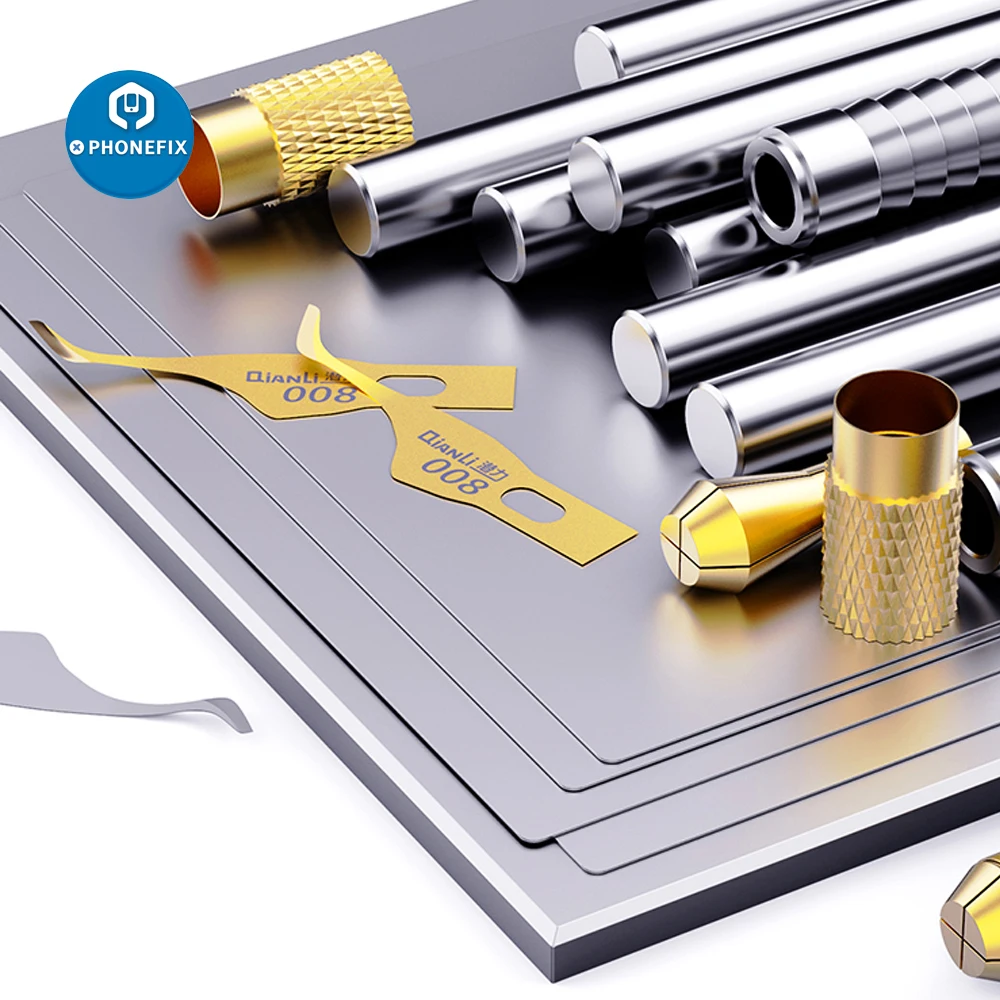 Qianli-Kit de herramientas de cuchillo 007 008 009, removedor de pegamento de CPU, placa base, hoja de reparación BGA, palanca de cuchillo, limpieza, raspado, Chip IC, herramienta de eliminación