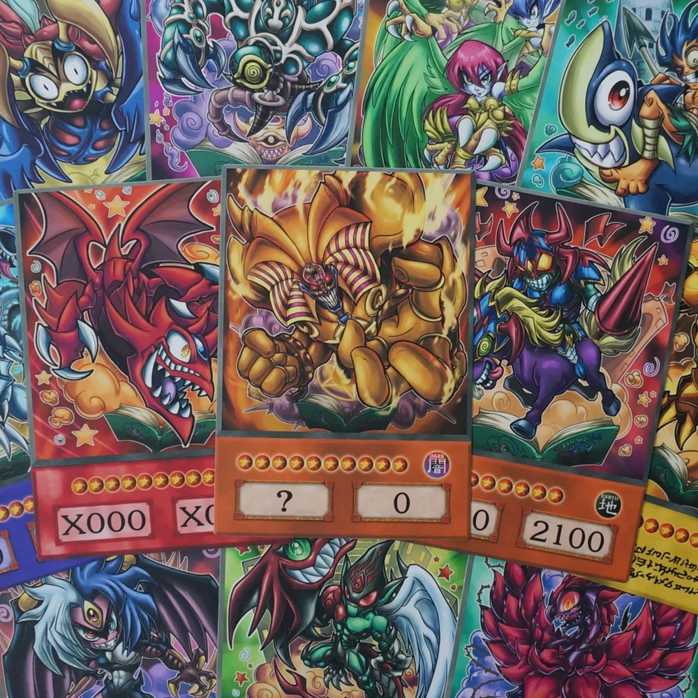 24 sztuk/zestaw YuGiOh styl Anime Orica non-official Alter śmieszne dzieła sztuki niezapomniane potwory klasyczne karty do zbierania papieru