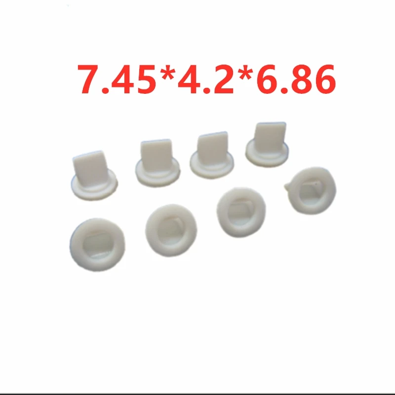 

10PCS 7.45 * 4.2 * 6.86 inner diameter 4.2MM white silicone rubber valve medical device one-way duckbill valve
