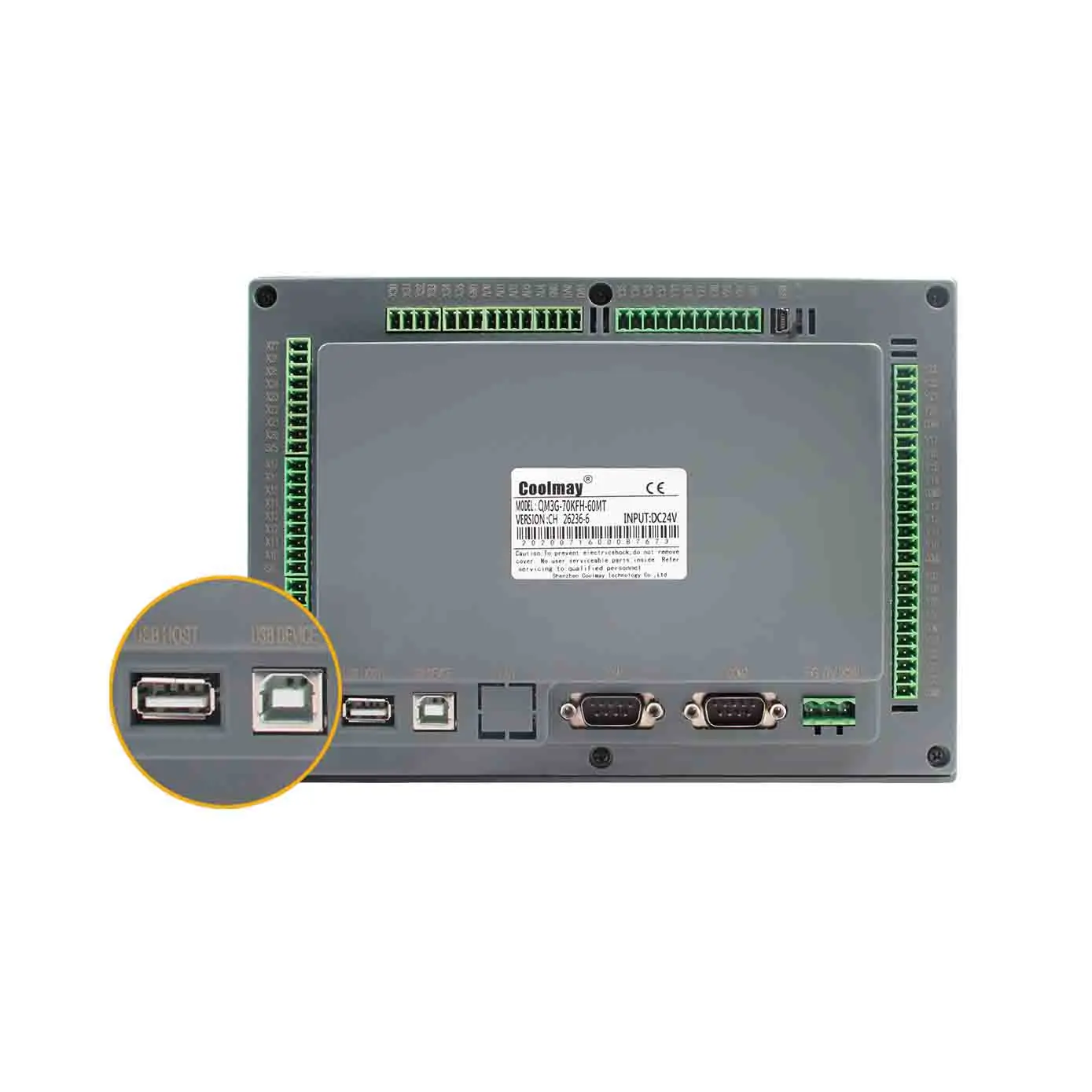 5 inch  Programmable industrial automation relay  integrated hmi plc controller