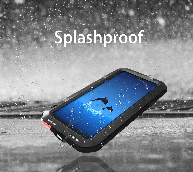 for LG G7 Heavy duty protection phone case LOVEMEI Metal Shockproof Waterproof Case For LG G7 outdoor sport anti-fall Cover capa