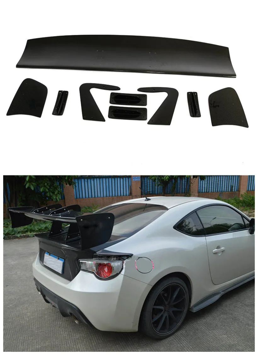 High Quality Real Carbon Fiber Spoiler For Toyota Gt 86 Gt86 Subaru Brz Rear Spoiler Track Car Styling Accessories