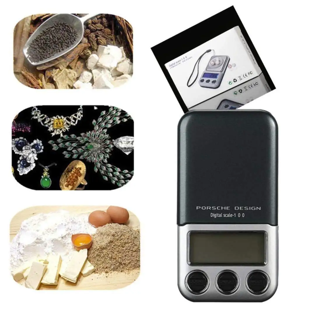 

New jewelry scale double accuracy 0.01 medicinal scale multi-function mini pocket electronic small balance