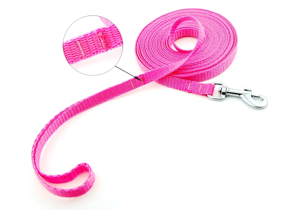 Dog Leash Pet nylon Traction Long Rope Lead Chain Sport Training Supplies Outdoor Running Jogging for Small Dogs Width 1.0 cm