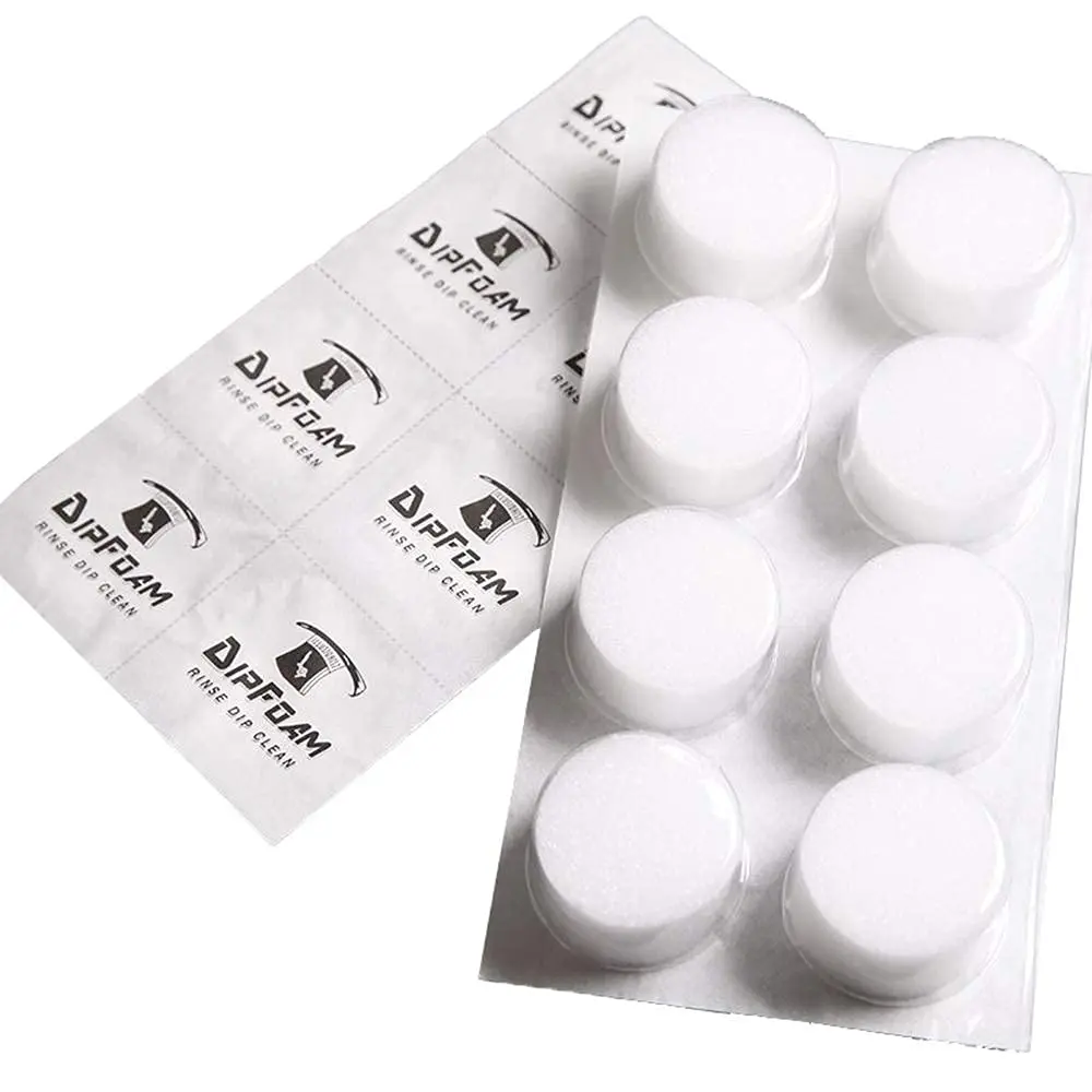 8/16/24PCS Tattoo Disposable Dip Foam Rinse Caps Cups Cleaning for Tattoo Needle and Tip Rinse Dip Tattoo Clean Supplies