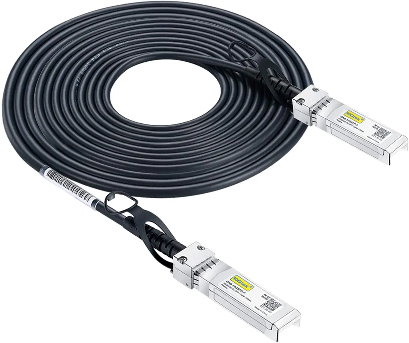 Imagem -03 - Sfp Mais Dac Twinax Cabo Passivo 5m 16.4ft 26awg Compatível com Cisco Sfp-h10gb-cu5m Ubiquiti Intel Mikrotik e Muito Mais. 10g