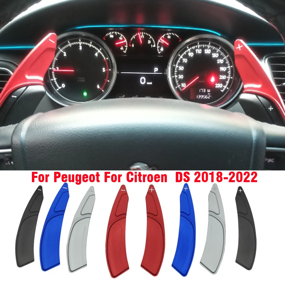 For Peugeot 208 2008 308 3008 508 5008 SW GT for Citroen C4 C5 DS4 DS5 Car Steering Wheel Paddles Shift DSG Gear Car Stickers