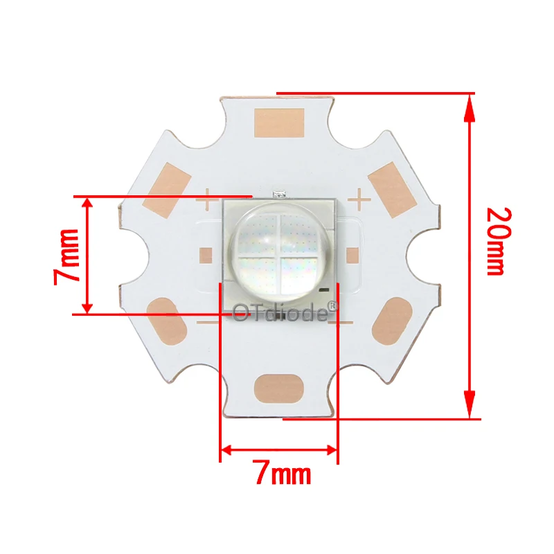 20W 7070 LED 3V 6A replace XHP70.2 XHP50.2 Diode Emitter Cool Warm White Blue for Flashlight lamp bike head motorcycle light