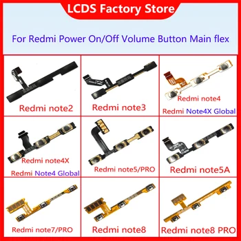 Für Xiaomi Redmi Note 7 8 PRO 2 3 4 Special Edition 4X Global Note 5 Pro Note 5A Netzschalter Ein Aus Lautstärketaste Flexkabel