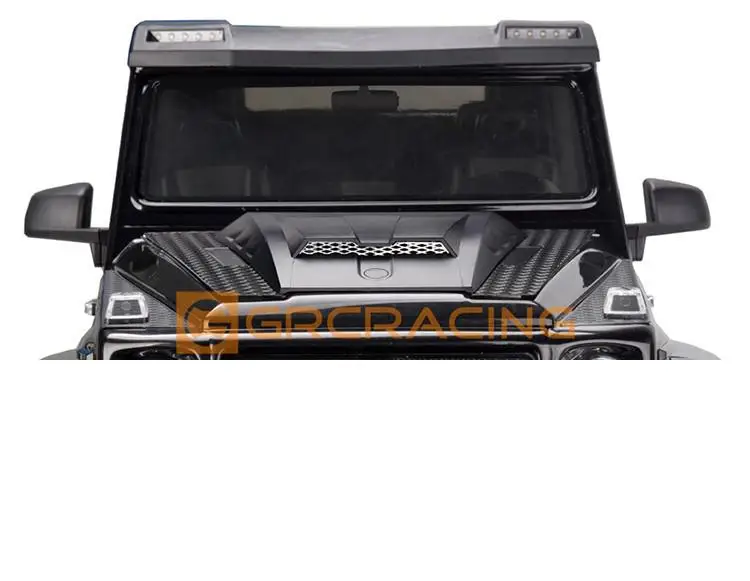 Grc Engine Cover Air Inlet With Metal Grill #a Black For Traxxas Trx4 G500 Trx6 G63 #g162eb