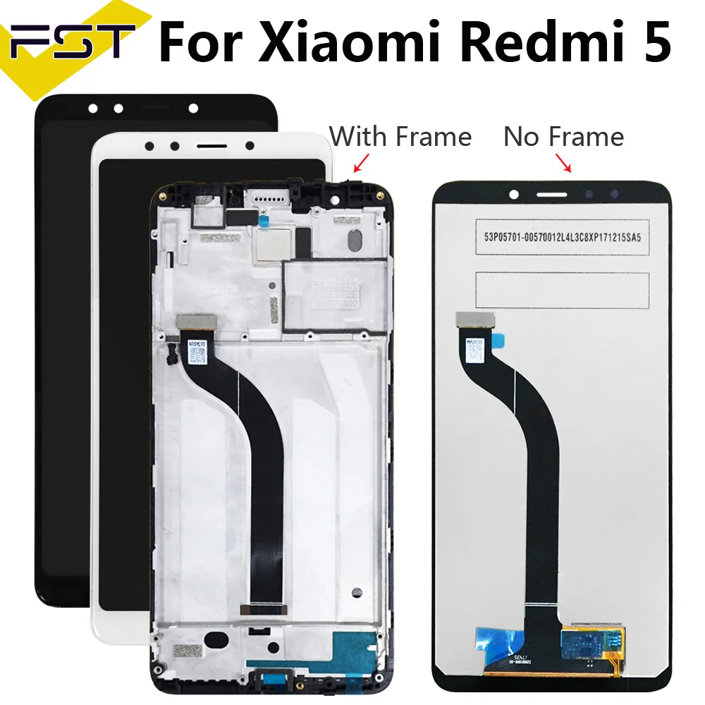 5.7\'\' Original LCD For XIAOMI Redmi 5 LCD Display Screen Touch Digitizer Assembly with Frame For XIAOMI Redmi 5 LCD Screen