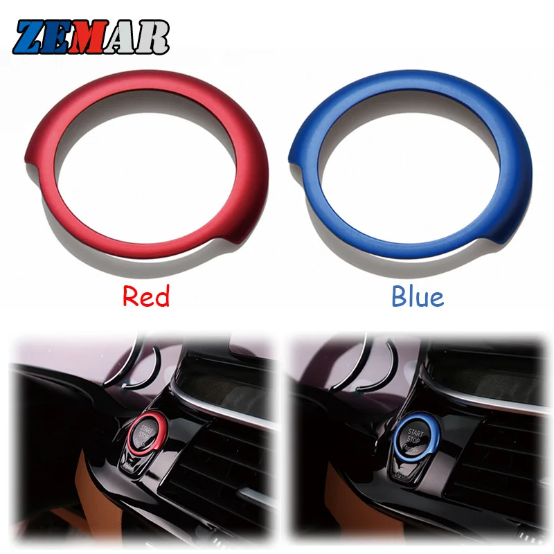 Aluminum Alloy Multimedia Buttons Covers Engine Start Stop Trim Decals For BMW G30 G32 X3 G01 X4 G02 2018 2019 2020 Accessories