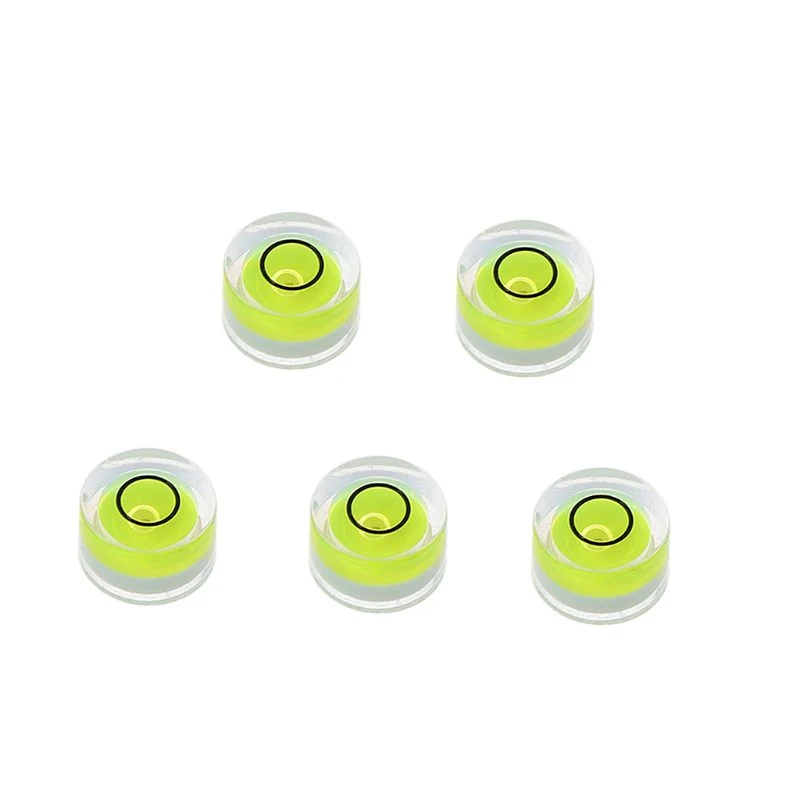 5PC Precision Circular Mini Spirit Level Bubble Meter Bubble Level Level Bullseye Level Horizontal Ruler Measurement Tool