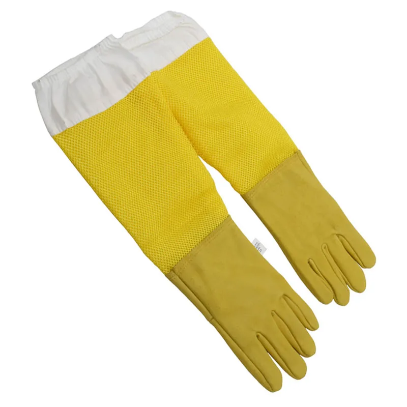 

2 set/4pcs Beekeeper Prevent Gloves Protective Sleeves Ventilated Professional Anti Bee for Apiculture Beekeeper Beehive tool