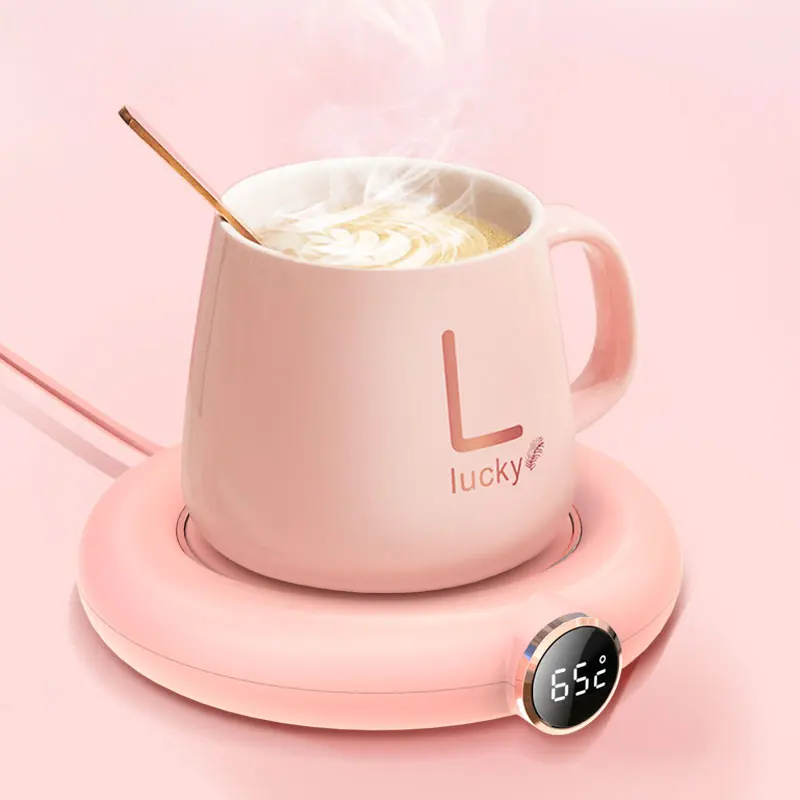 เครื่องอุ่นถ้วยเครื่องทำน้ำอุ่นถ้วยกาแฟชาไฟฟ้าความร้อน Pad อุ่นแผ่นความร้อนสำหรับ Home 3อุณหภ...