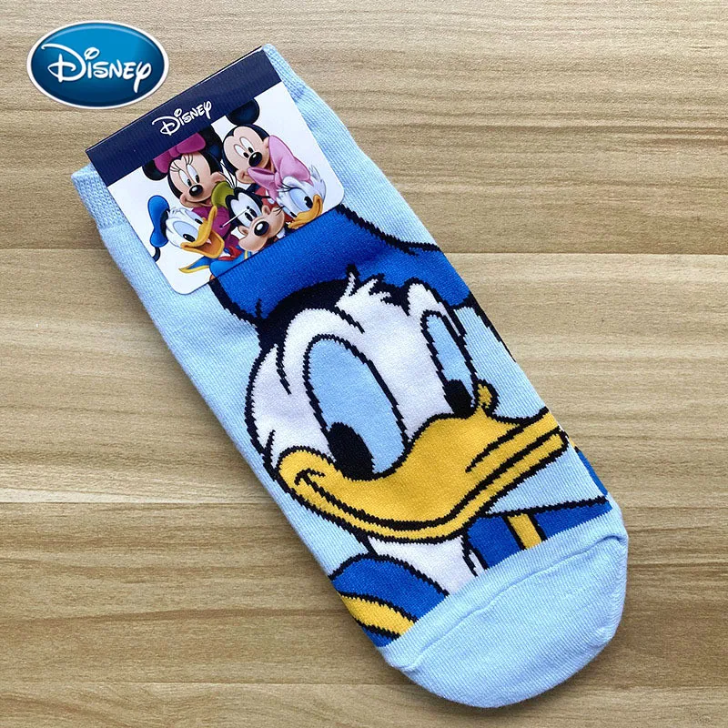 1Pair Girl Mickey Olaf Printed Thin Cotton Female Disney Socks Cartoon Anime Mouse Sports Boat socks Color Ladies Socks