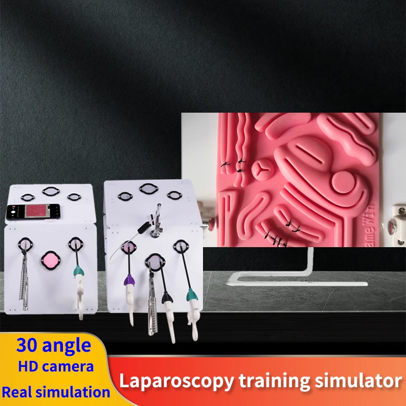 

Laparoscopic Simulation Training Equipment Box Camera Laparoscopy Needle Holder All Sets Surgical Teaching Practice Tools