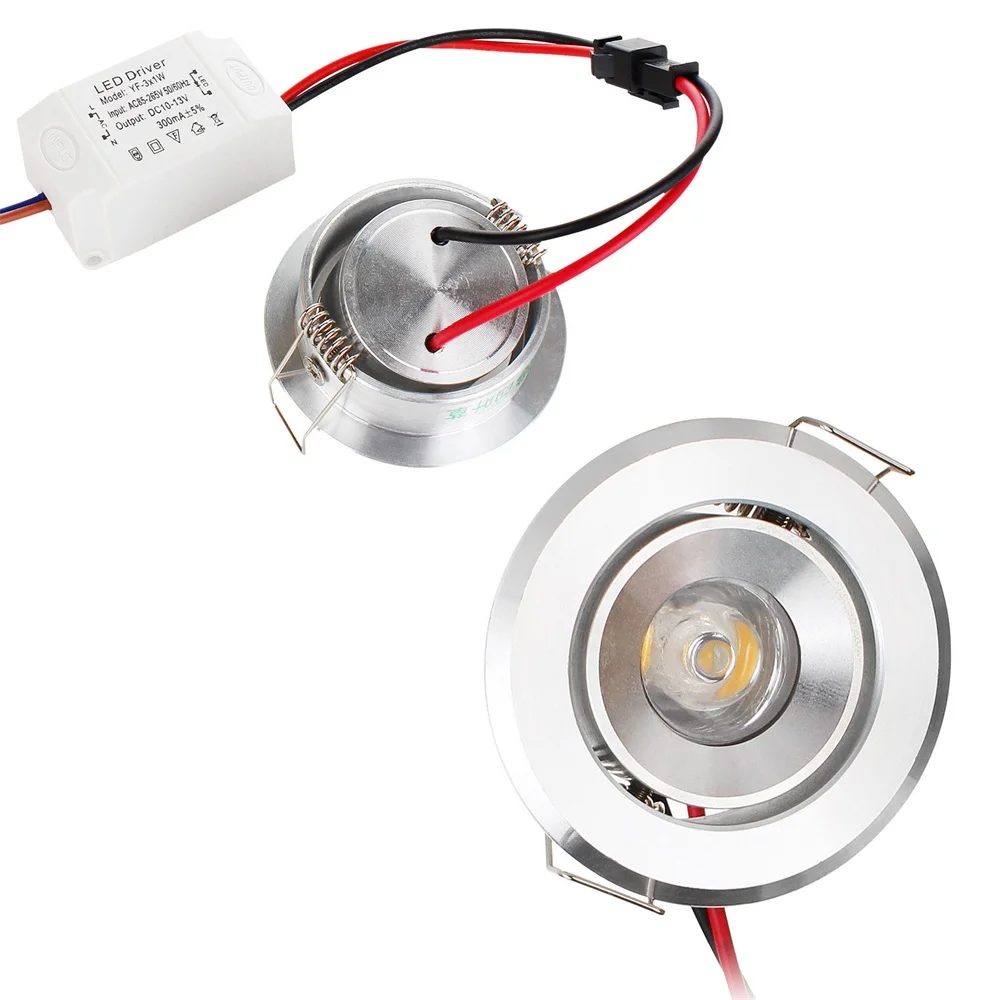 5 sztuk/partia Mini LED wpuszczone COB lampa sufitowa Downlight żarówka 3W 85V-265V High Power lampy oświetlenie wewnętrzne biuro sklep dekoracji