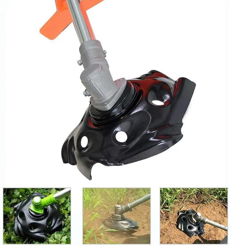 Đa Năng Cỏ Dại Đầu Tông Đơ Cắt Cỏ Dại Viền Đầu Máy Cắt Cỏ Tông Đơ Bàn Chải Cắt Đầu 9.5 "Cạnh Bo Tròn Bánh Xe Mover Lưỡi Dao móng Vuốt Đĩa