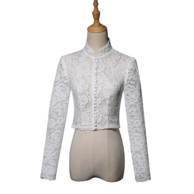 

bridal dress lace bolero long sleeves wedding dresses lace jacket top