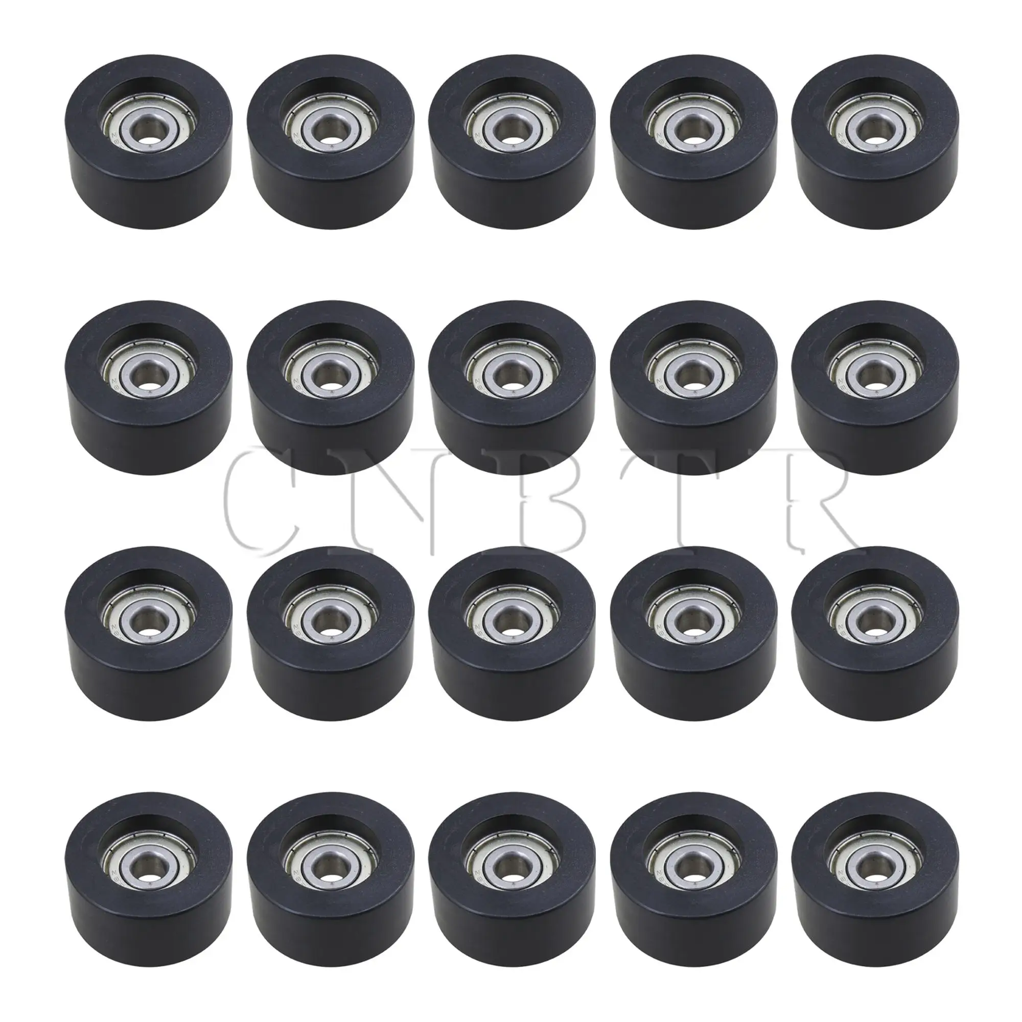 

CNBTR 20PCS Pulley Roller Guide Wheel Load Bearing 157KG 0.8x4x2cm for Window