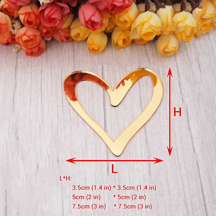 Unique Heart Shape 10pcs/Lot Lovely DIY Accessorie For Bedroom Wedding Enagement Party House Festival Decoration